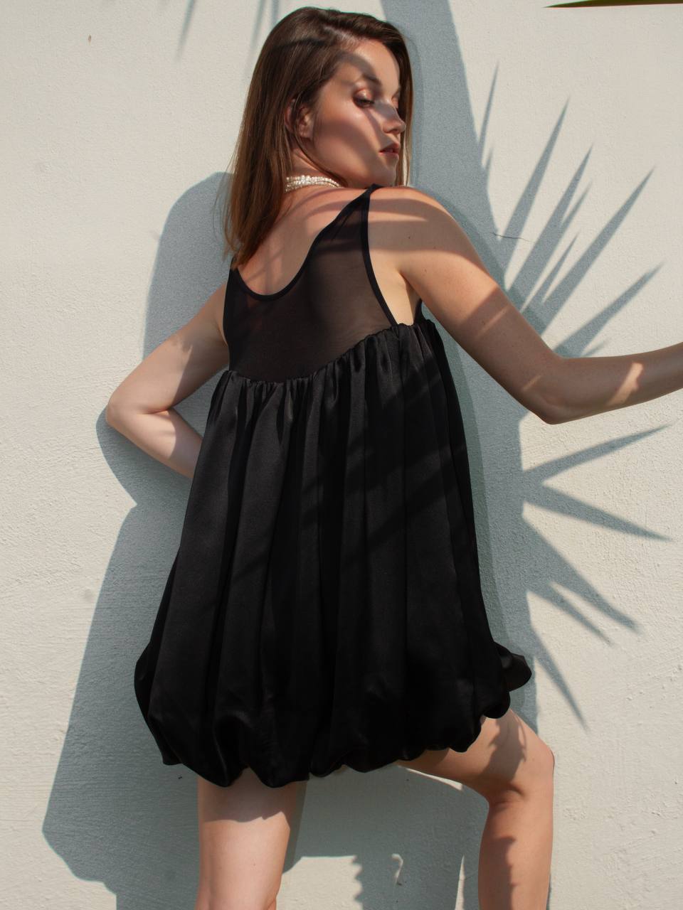 Baloon dress in black