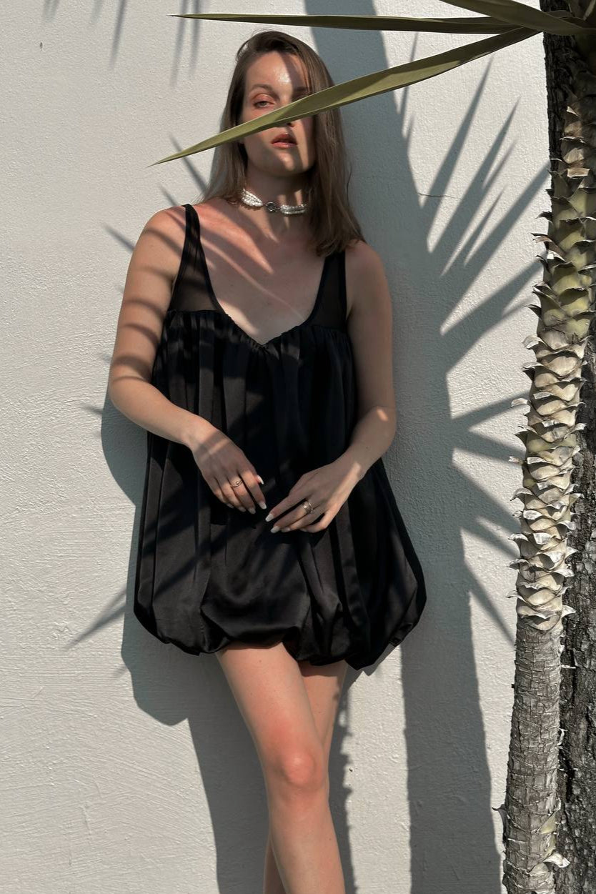 Baloon dress in black